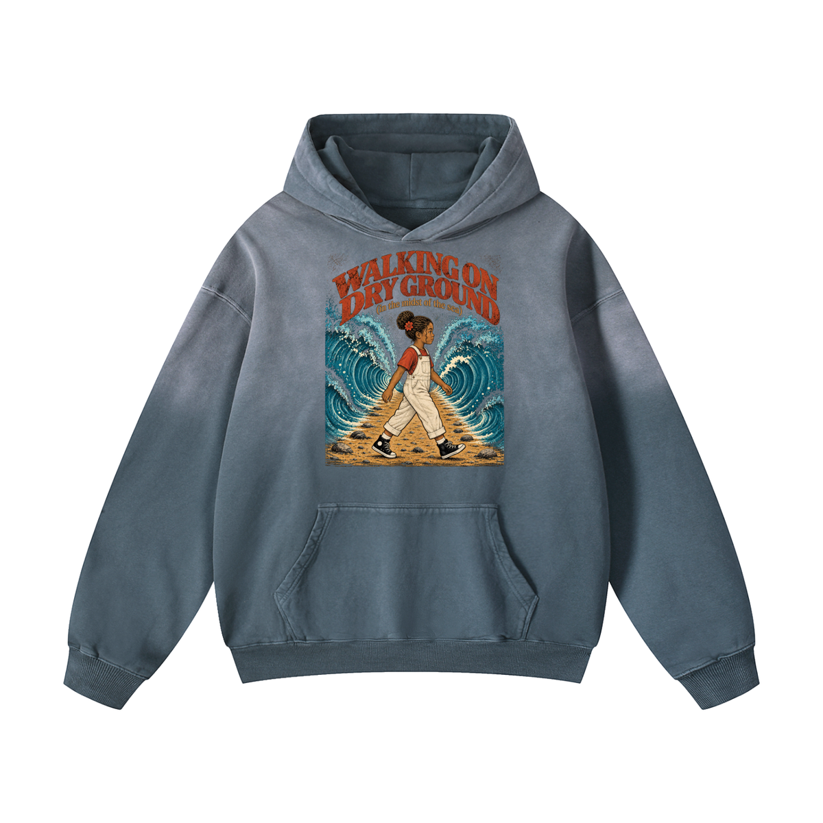 Walking on Dry Ground Heavyweight Oversized Hoodie