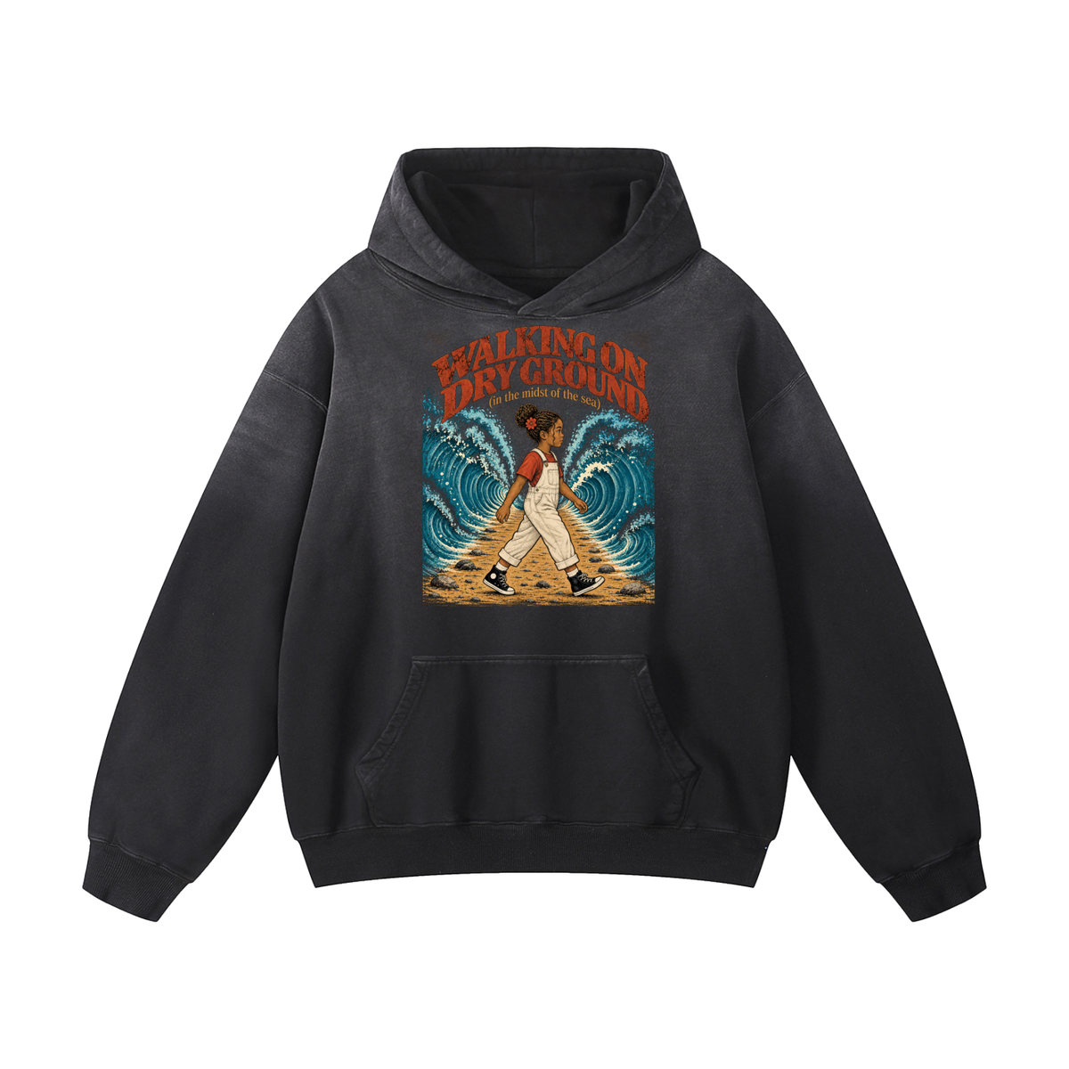 Walking on Dry Ground Heavyweight Oversized Hoodie