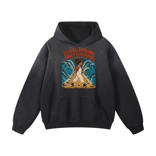 Walking on Dry Ground Heavyweight Oversized Hoodie